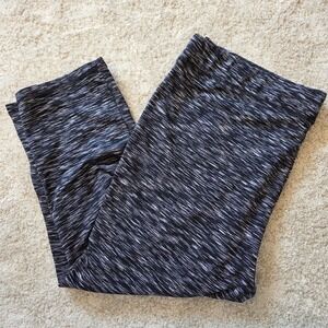 Livi Active Lane Bryant Womens 18/20 Capri Leggings Space Dye Black White Yoga